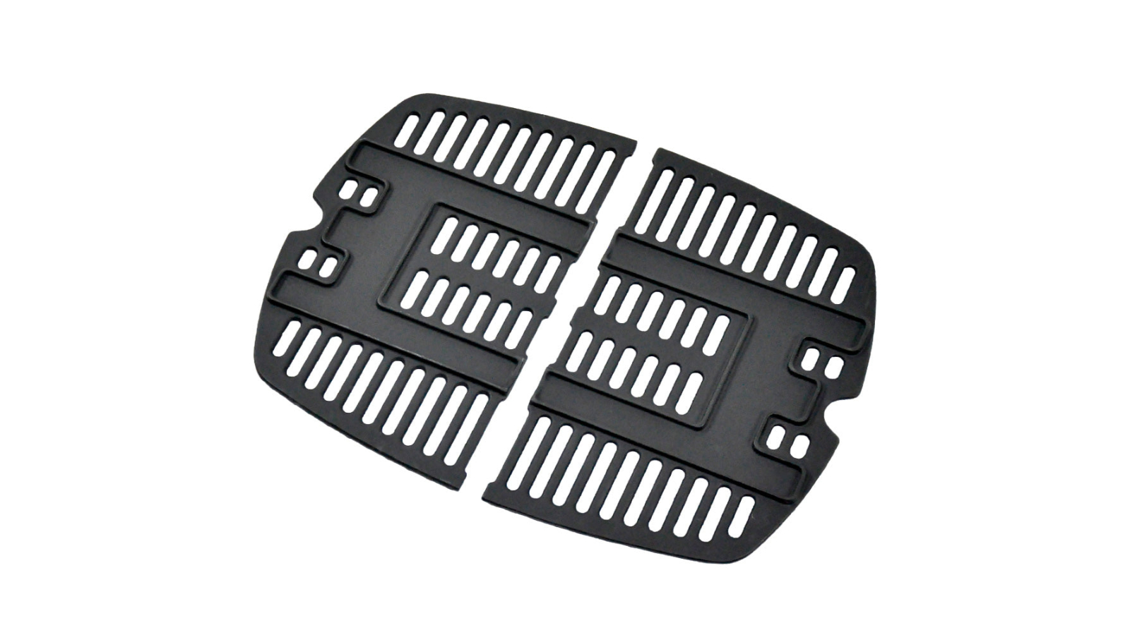 YS Set of 2 Cast Iron BBQ Grate Replacement Part for Weber Q1000 Series Grill