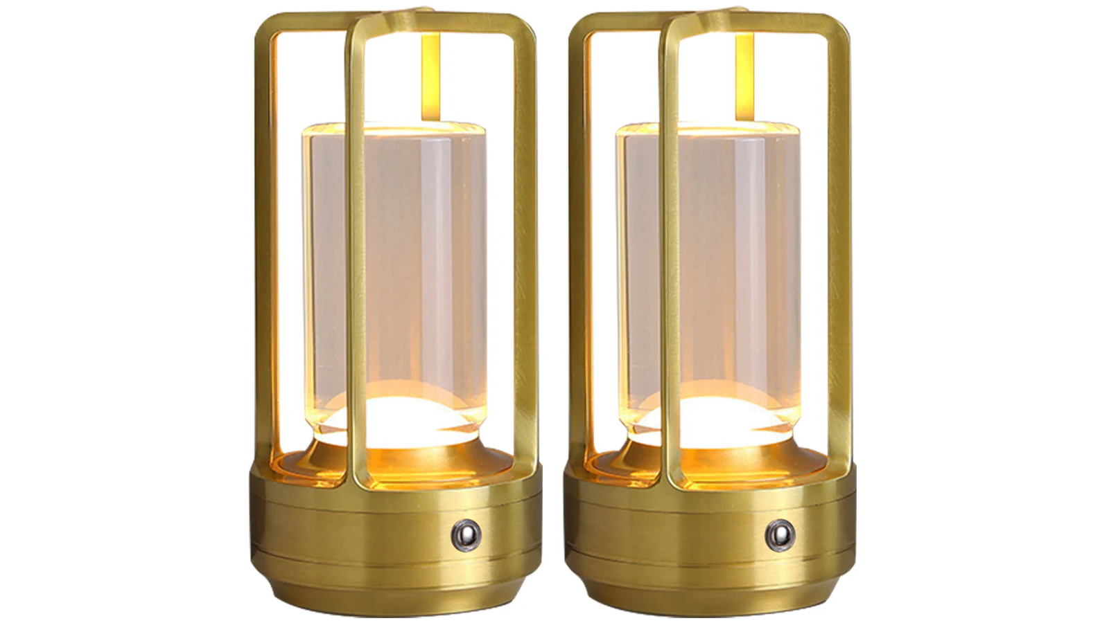 2-Pack USB Rechargeable Cordless LED Table Lamp