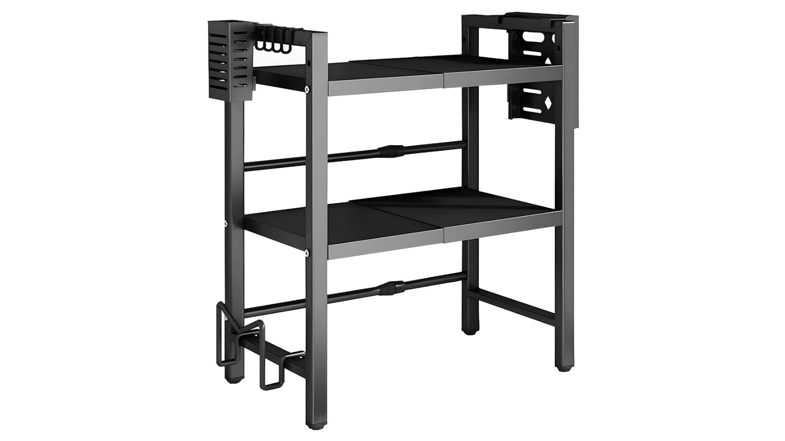 YS 3-Tier Height Adjustable Microwave Stand Oven Rack 