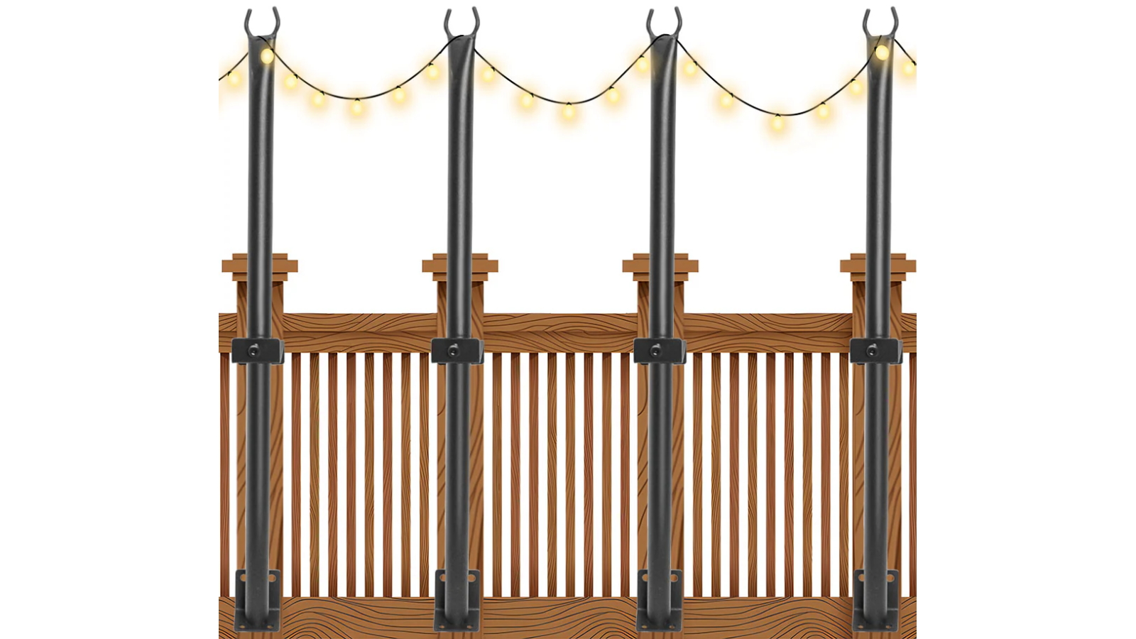 YS 4-Pack 113cm String Light Poles
