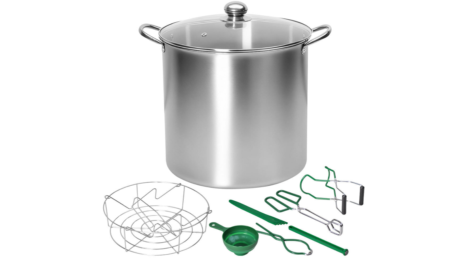 YS 8 Piece Stainless Steel Canning Pot Set with Rack and Lid