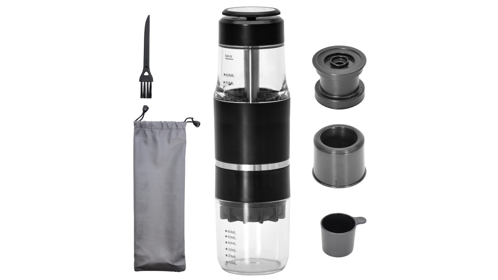 YS Portable Espresso Maker Compatible with Ground Coffee and Capsule