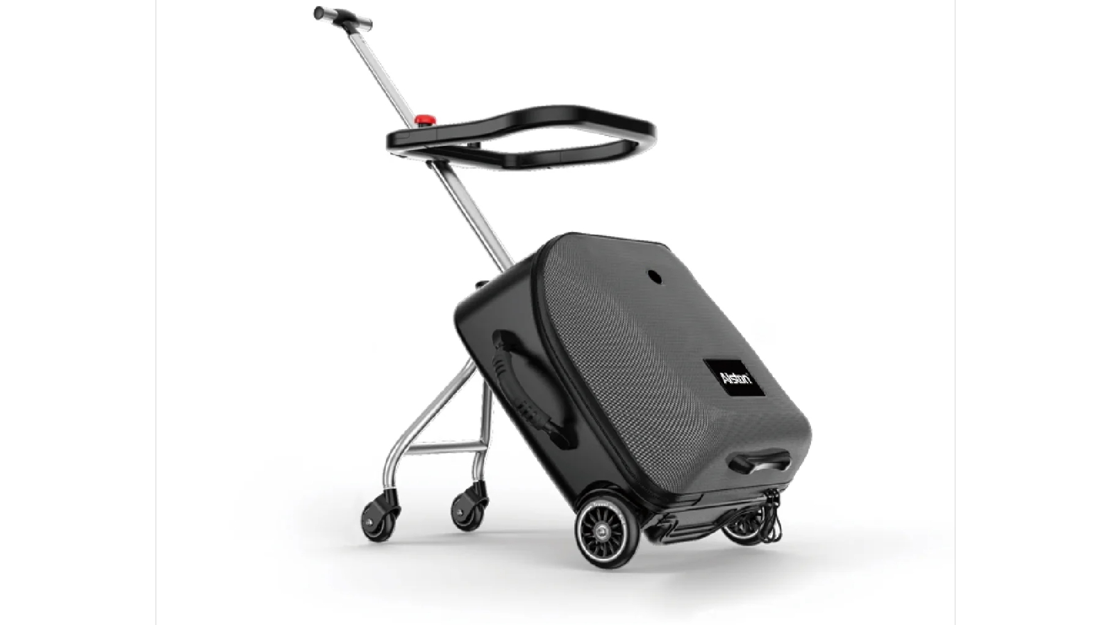YS 2-in-1 Kids Ride-On Luggage with Detachable Stroller and Guardrails