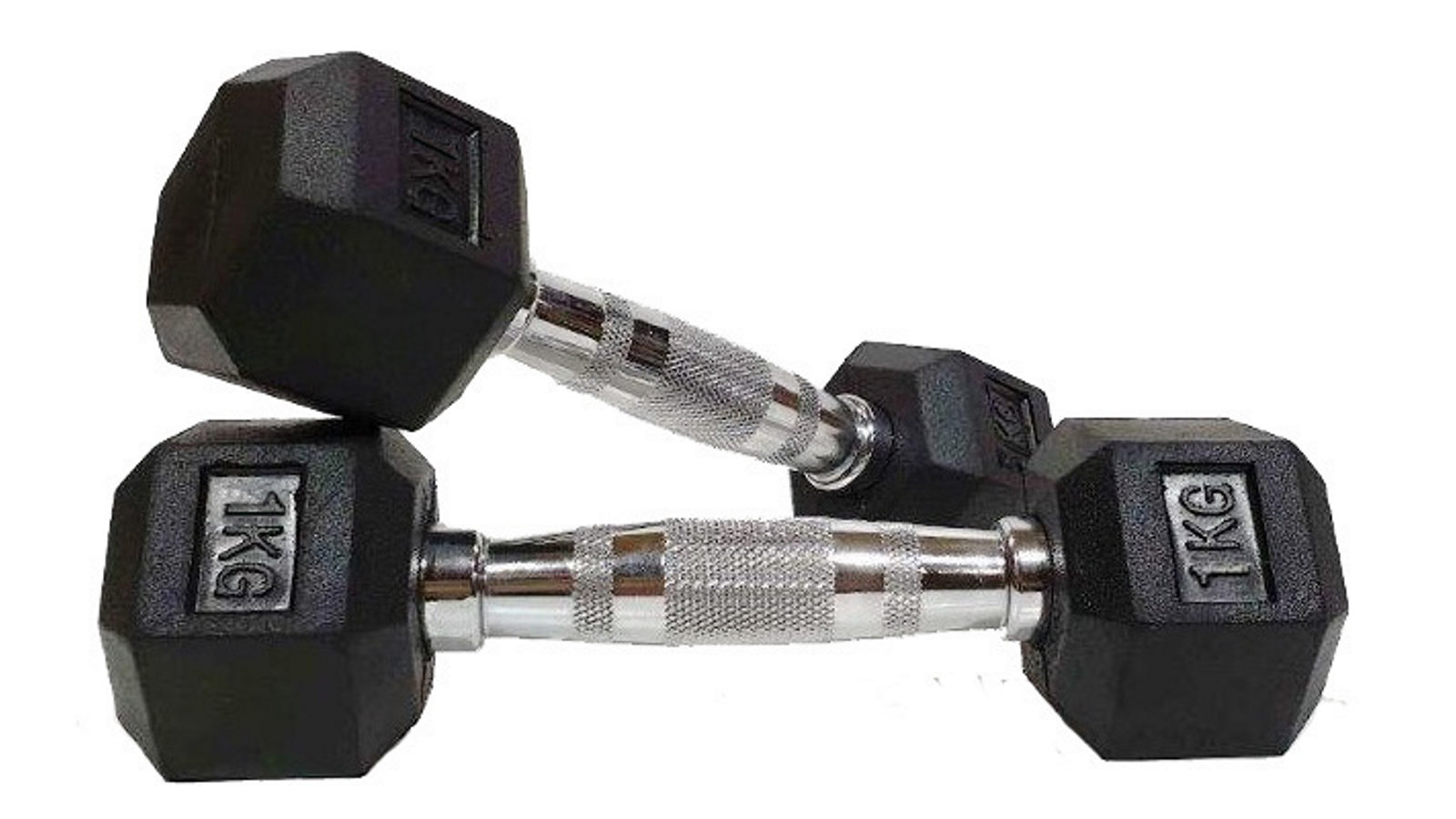 Morgan Rubber a Pair Hex Dumbbells - 1kg