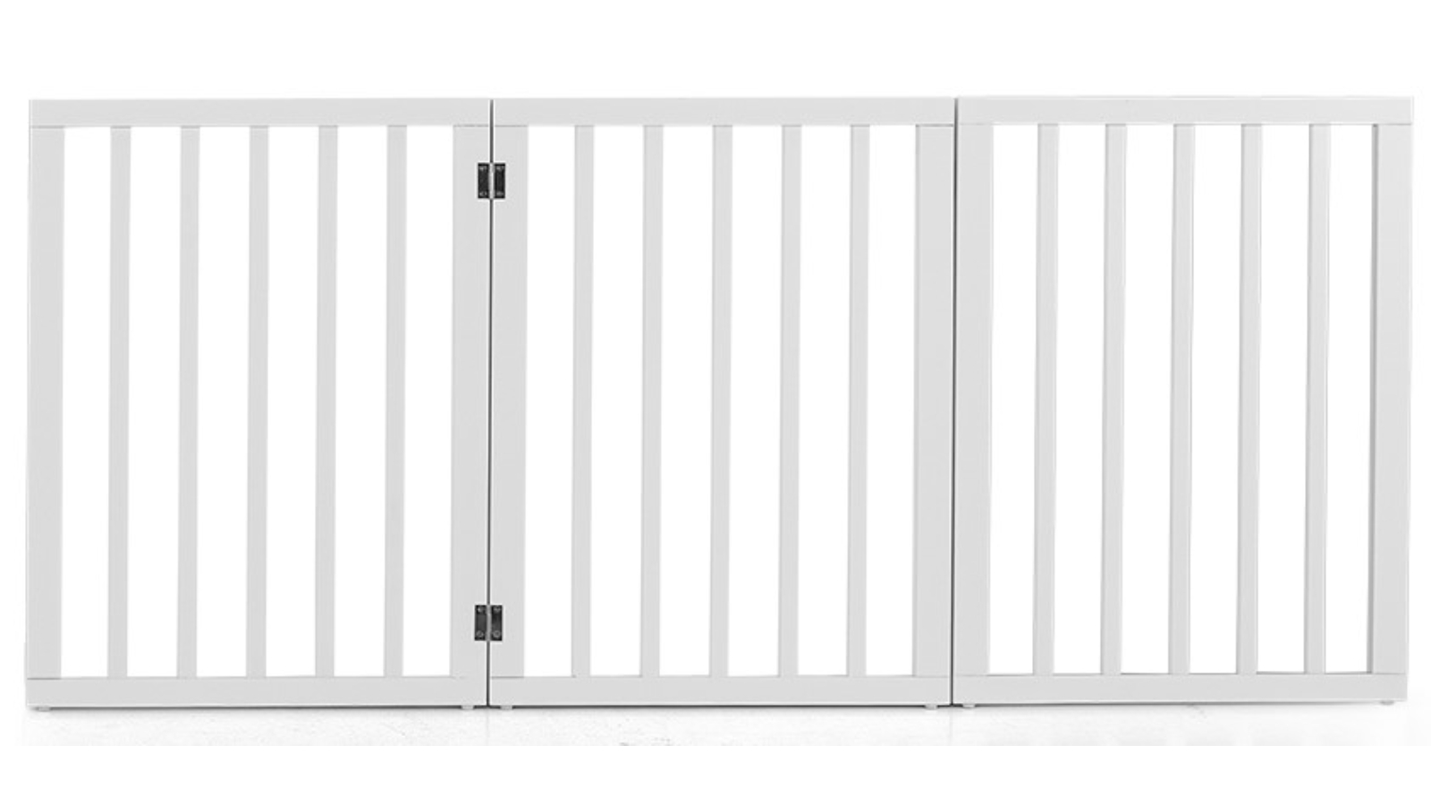 Petzly 61cm 3 Panel Pet Gate - White