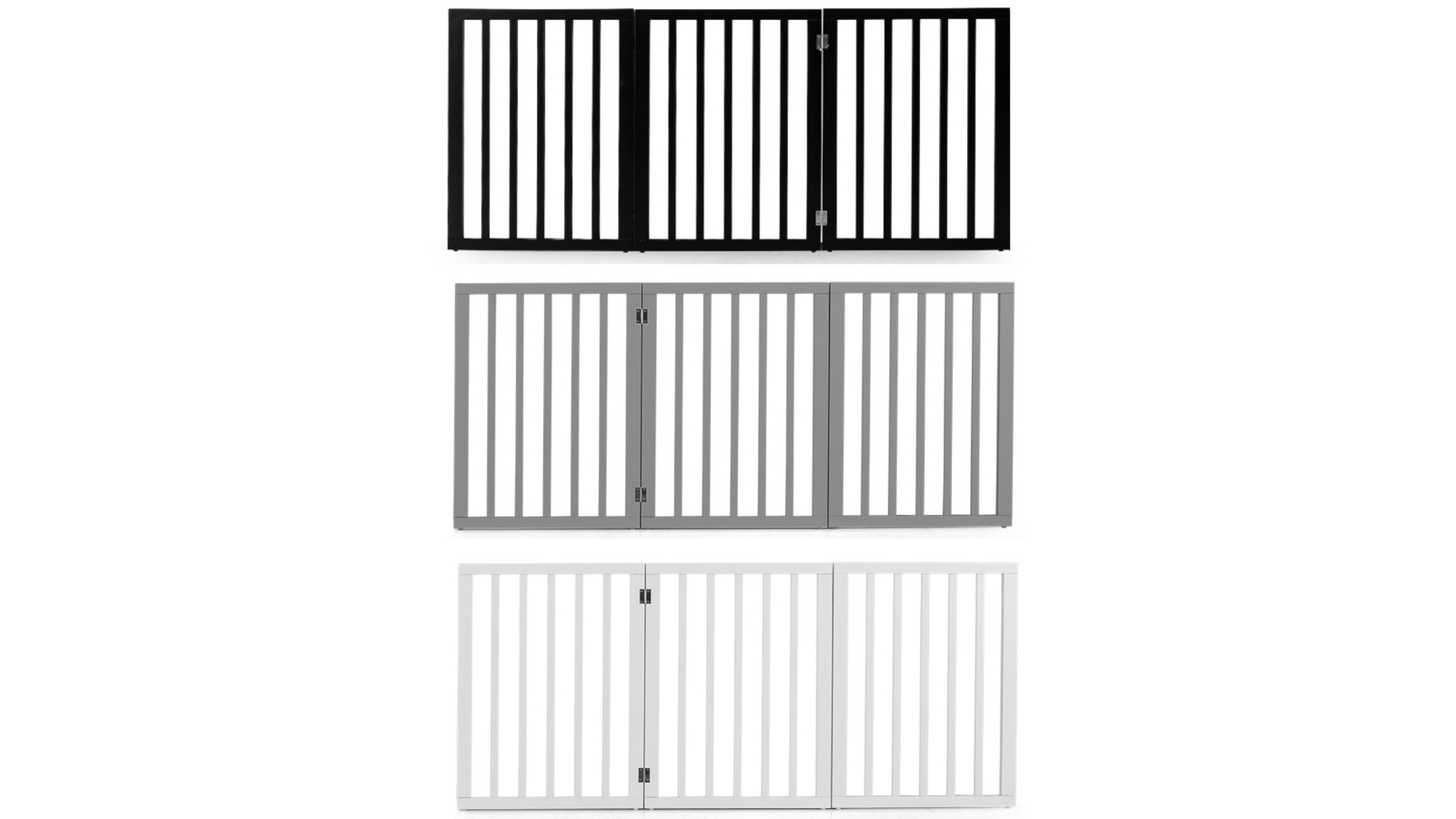 Petzly 61cm 3 Panel Pet Gate
