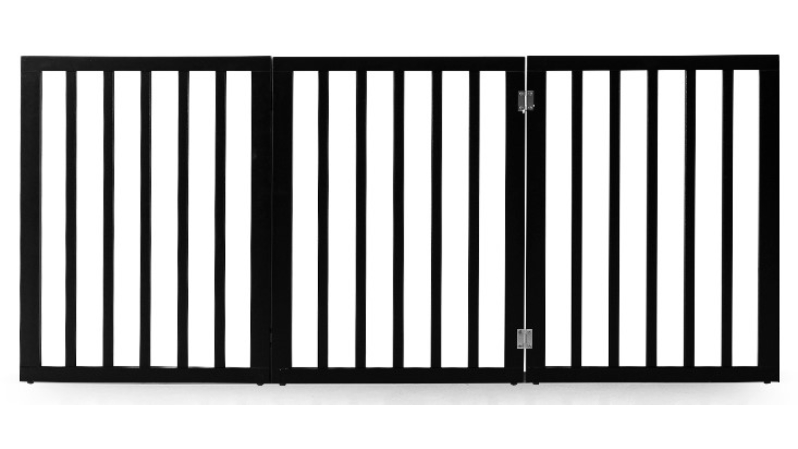 Petzly 61cm 3 Panel Pet Gate - Black
