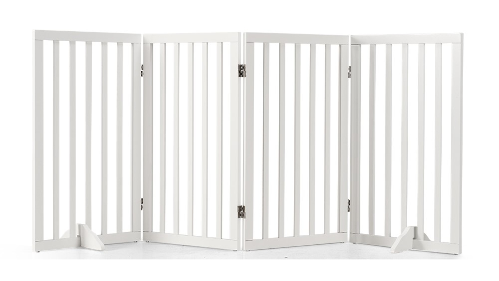 Petzly 80cm 4 Panel Pet Gate - White