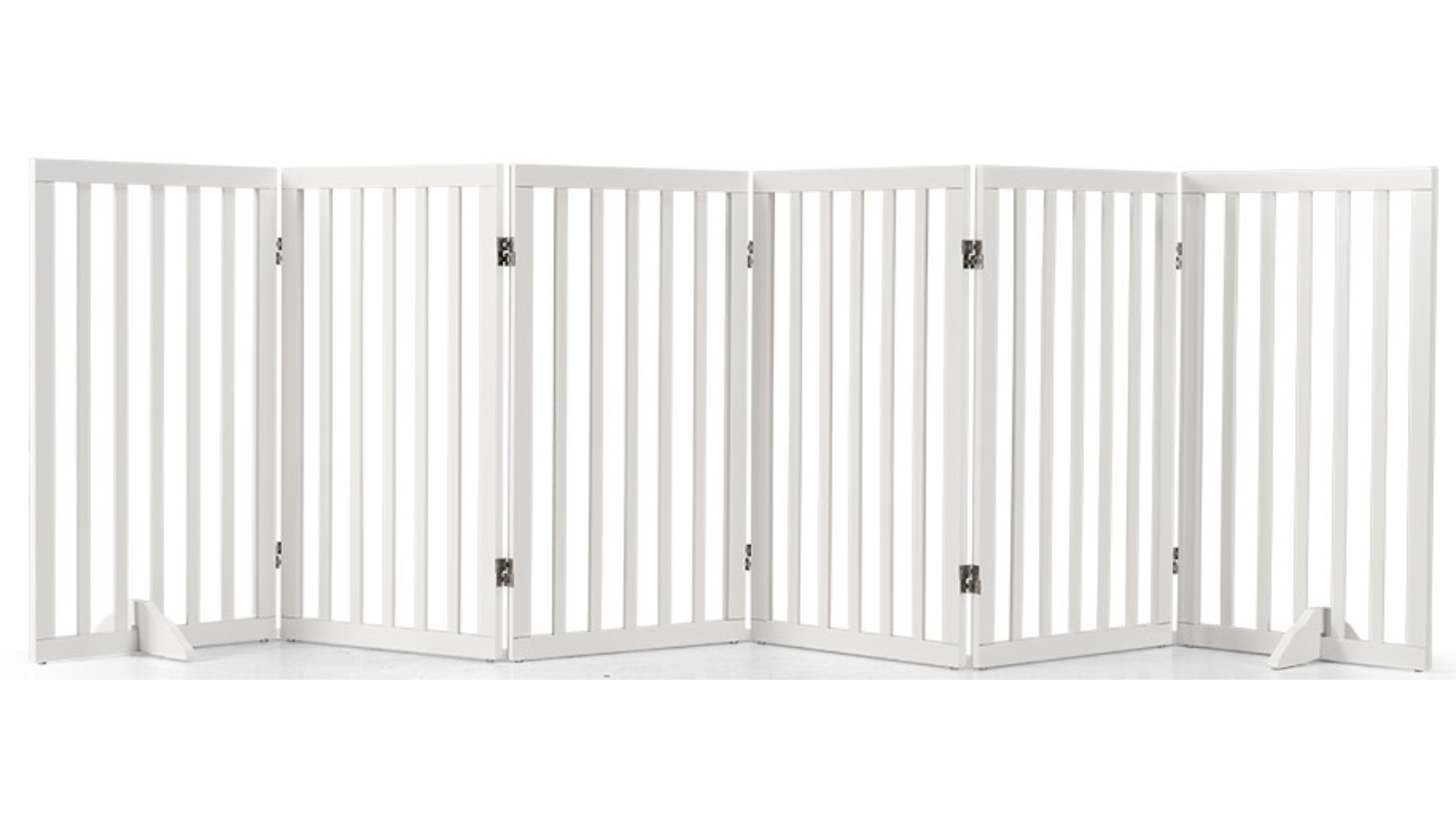 Petzly 80cm 6 Panel Pet Gate - White