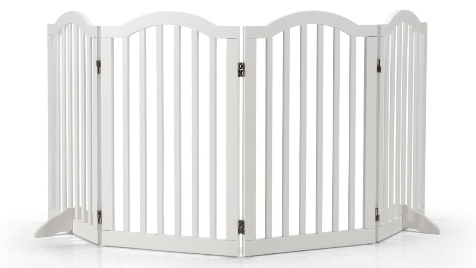 Petzly 80cm 4 Panel Arched Pet Gate