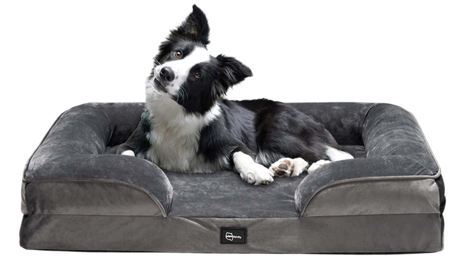 Petzly Dog Bed with Sides Egg-Crate Foam - Large