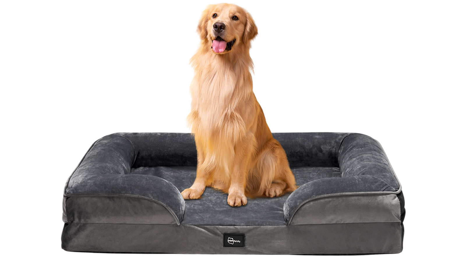 Petzly Dog Bed with Sides Egg-Crate Foam - Extra Large