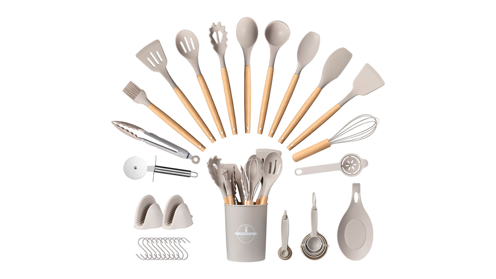Zuni 37 Piece Silicone Kitchen Utensil Set