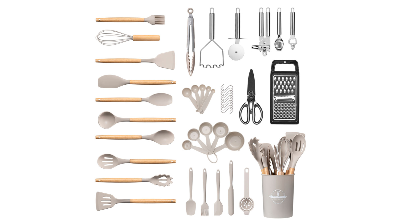 Zuni 44 Piece Silicone Kitchen Utensil Set