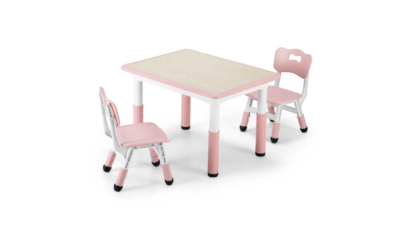 Playpals Kids 80 x 60cm Tables Chair Set - Pink