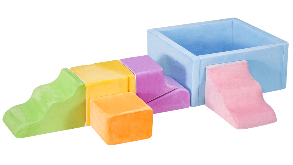 Playpals Kids Foam Climbing Blocks - 7-Piece Set