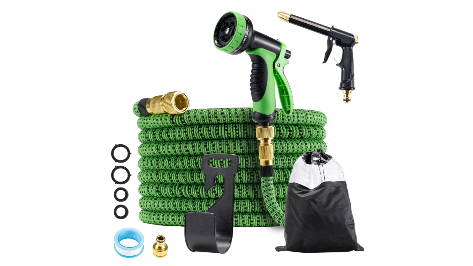 Zuni 50ft Flexible Garden Hose - Green
