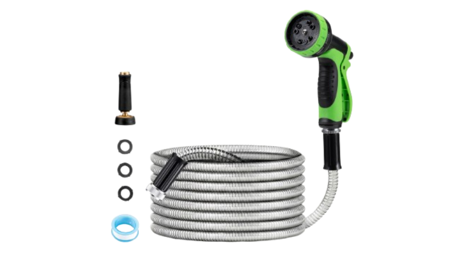 Zuni 25ft Flexible Garden Hose - Silver