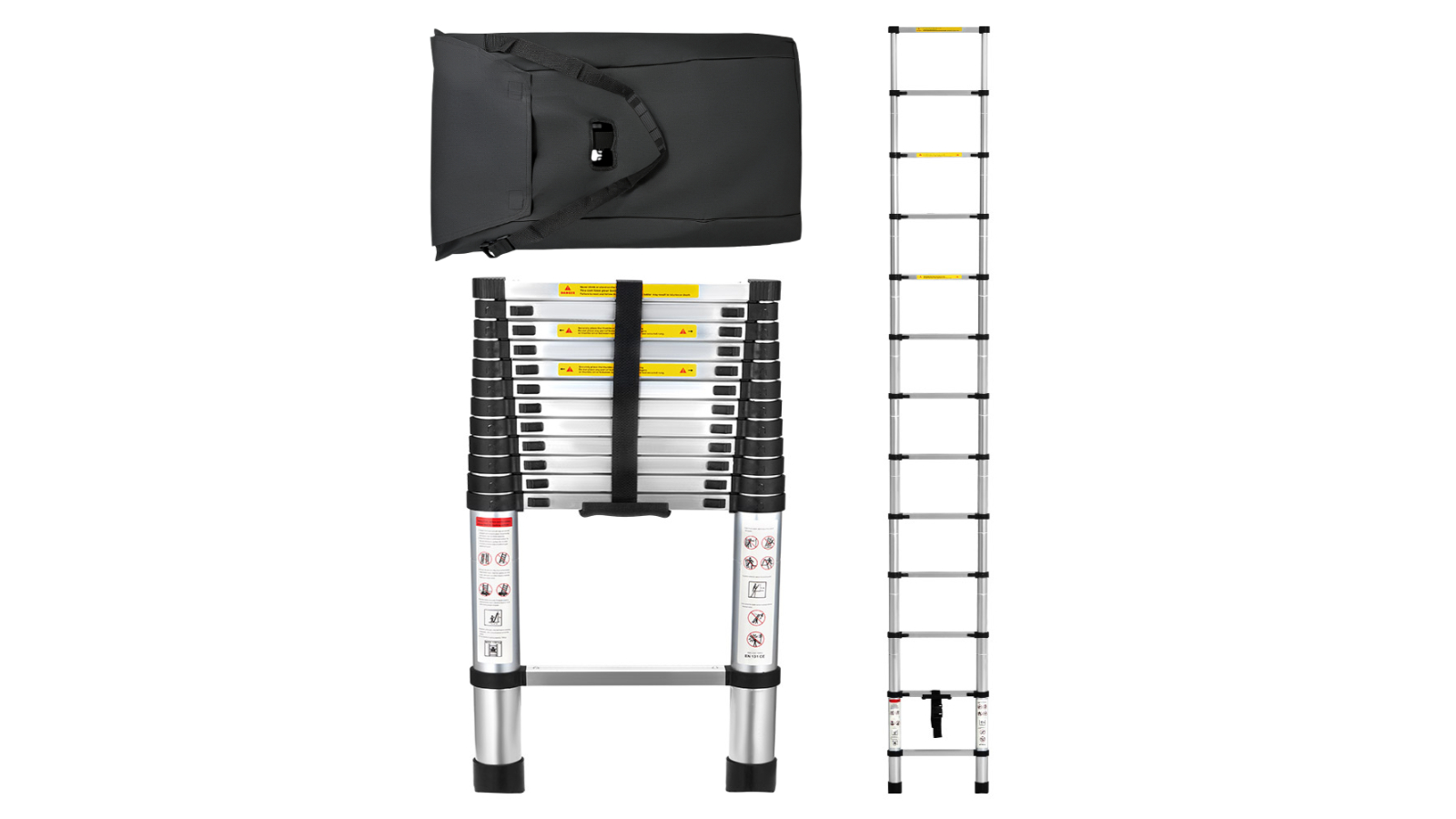 Zuni Telescopic Aluminium Ladder with Storage Bag