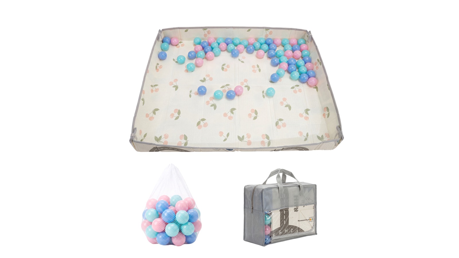 Playpals Road Baby Play Mat with Fold-Up Side
