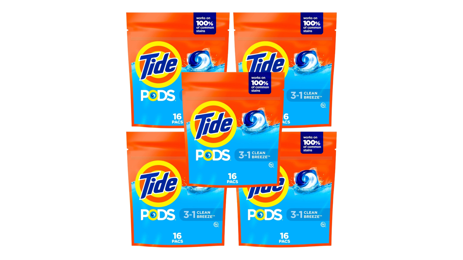 Tide 80 Piece 3-in-1 Clean Breeze Laundry Pod