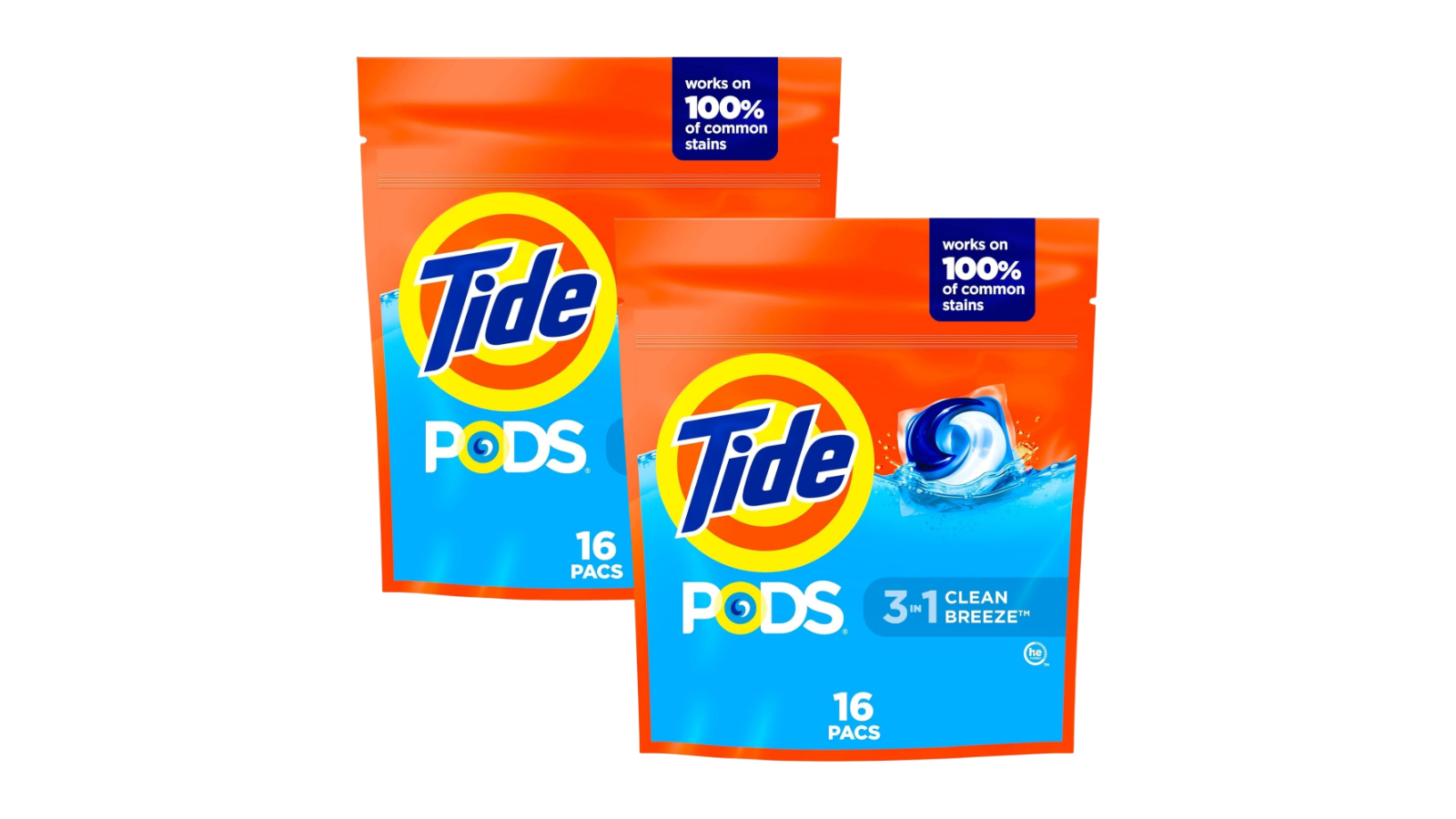 Tide 32 Piece 3-in-1 Clean Breeze Laundry Pod