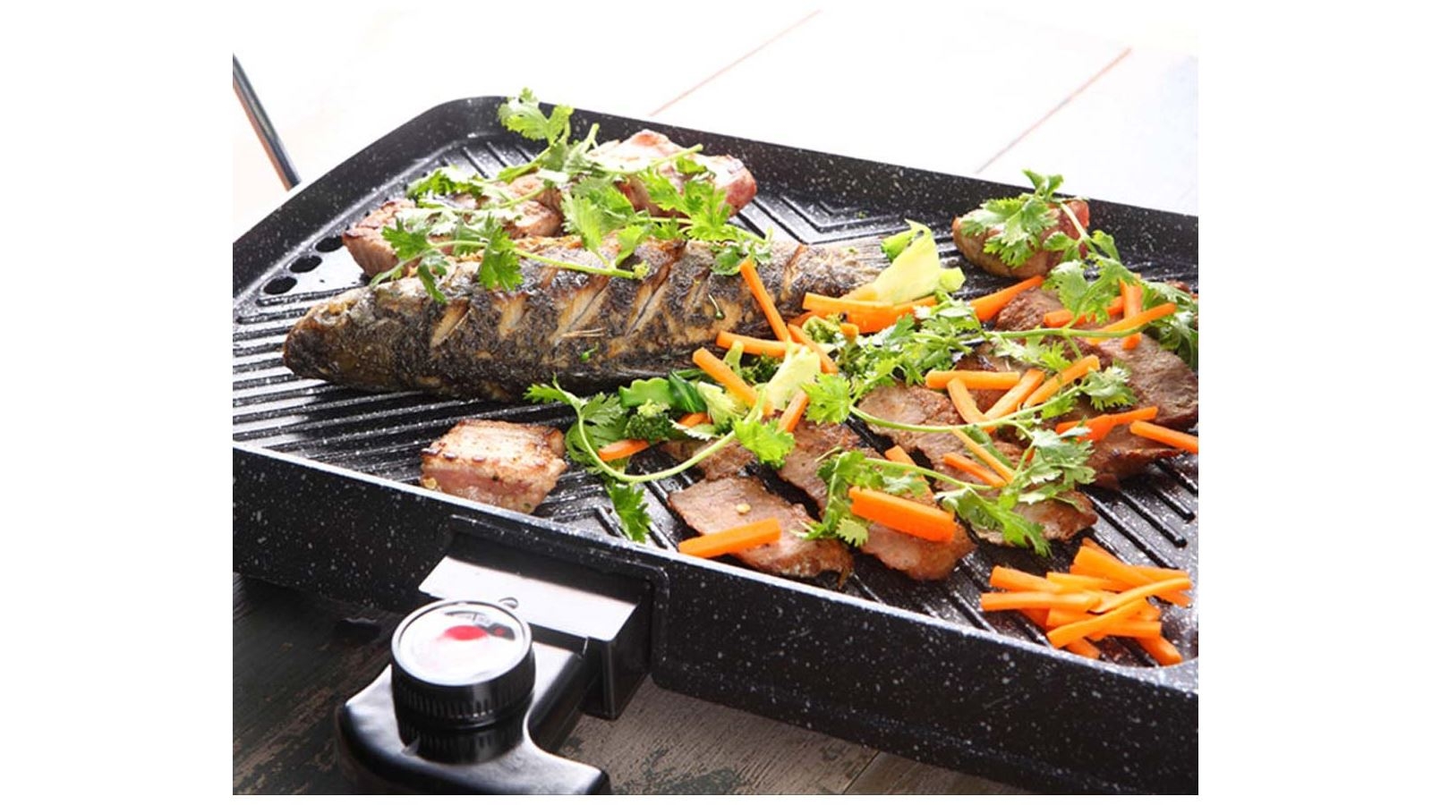 SOGA 2 in 1 Electric BBQ Grill Teppanyaki and Steamboat Hotpot