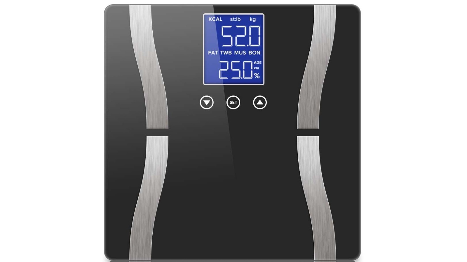 SOGA Digital Body Fat Scale - Black