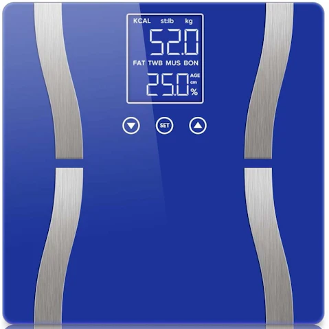 SOGA Digital Body Fat Scale - Blue