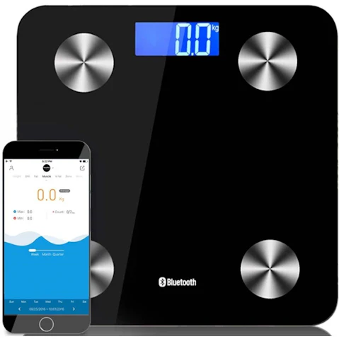 SOGA Wireless Bluetooth Digital Body Fat Scale - Black