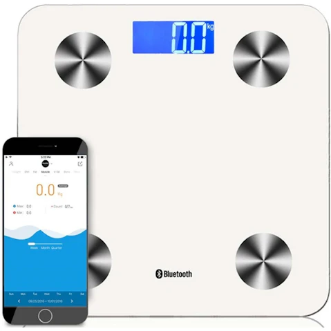 SOGA Wireless Bluetooth Digital Body Fat Scale - White