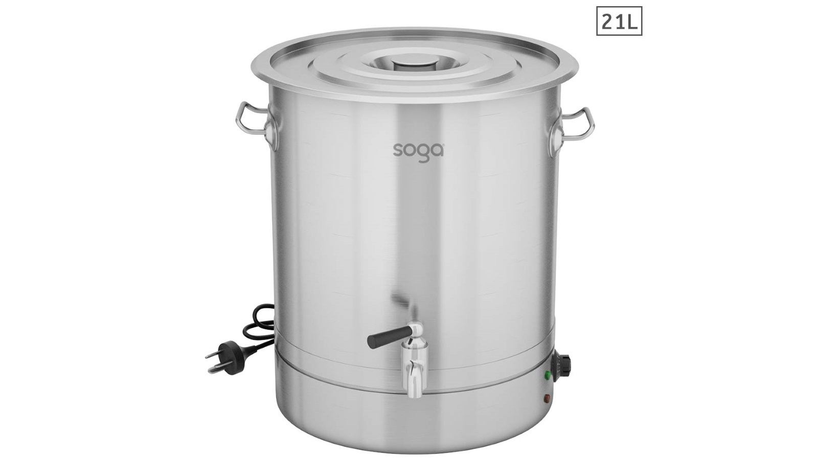 SOGA 21L 2200W Stainless Steel URN Commercial Water Boiler