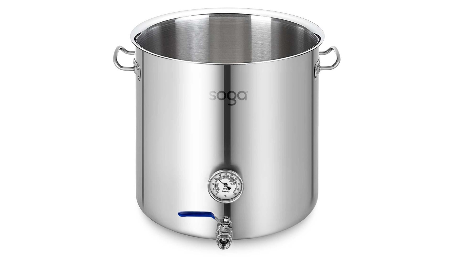 SOGA 33L Stainless Steel No Lid Brewery Pot with Beer Valve