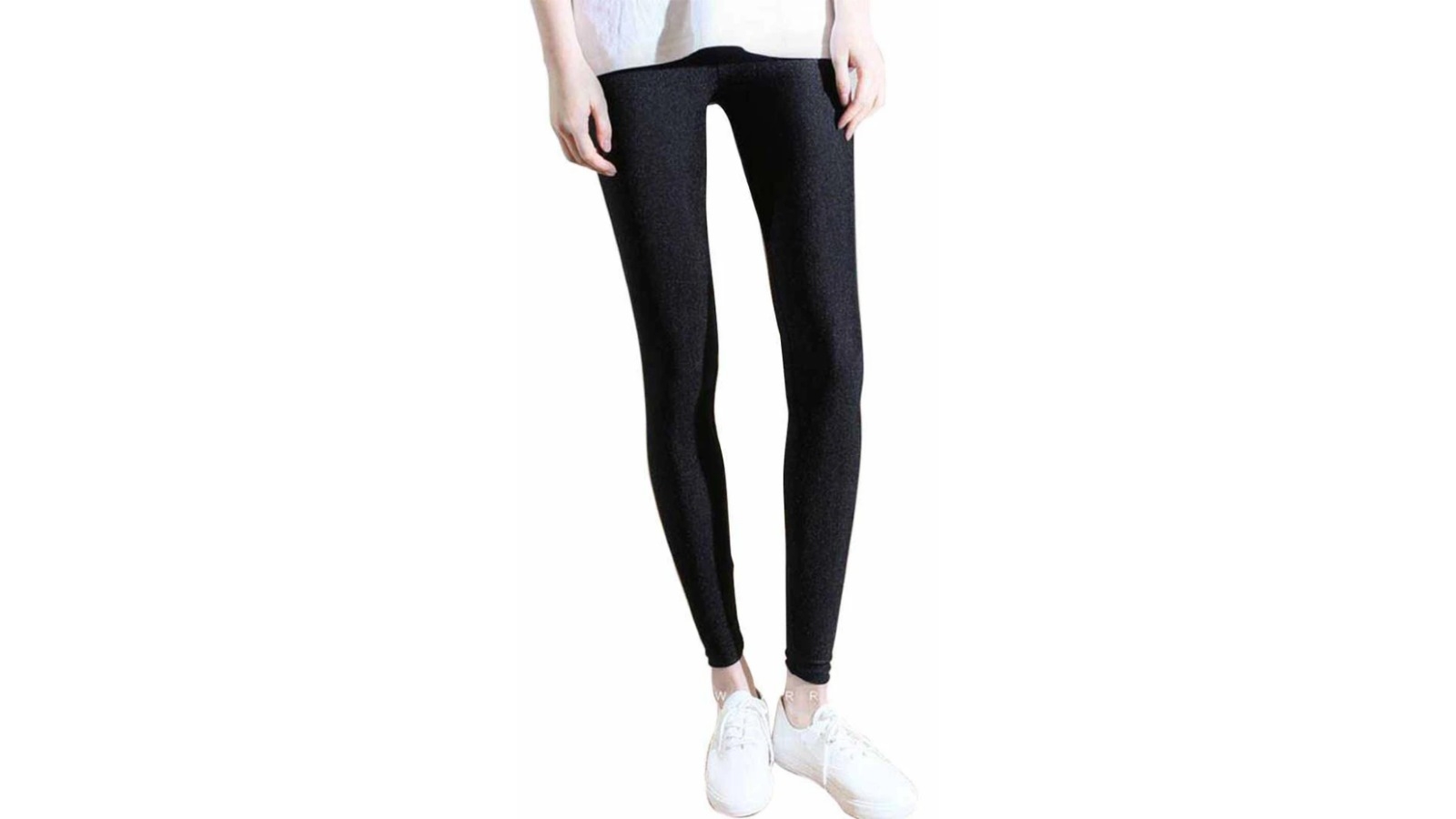 Benser High Waist Medium Stretchy Jeggings - Black