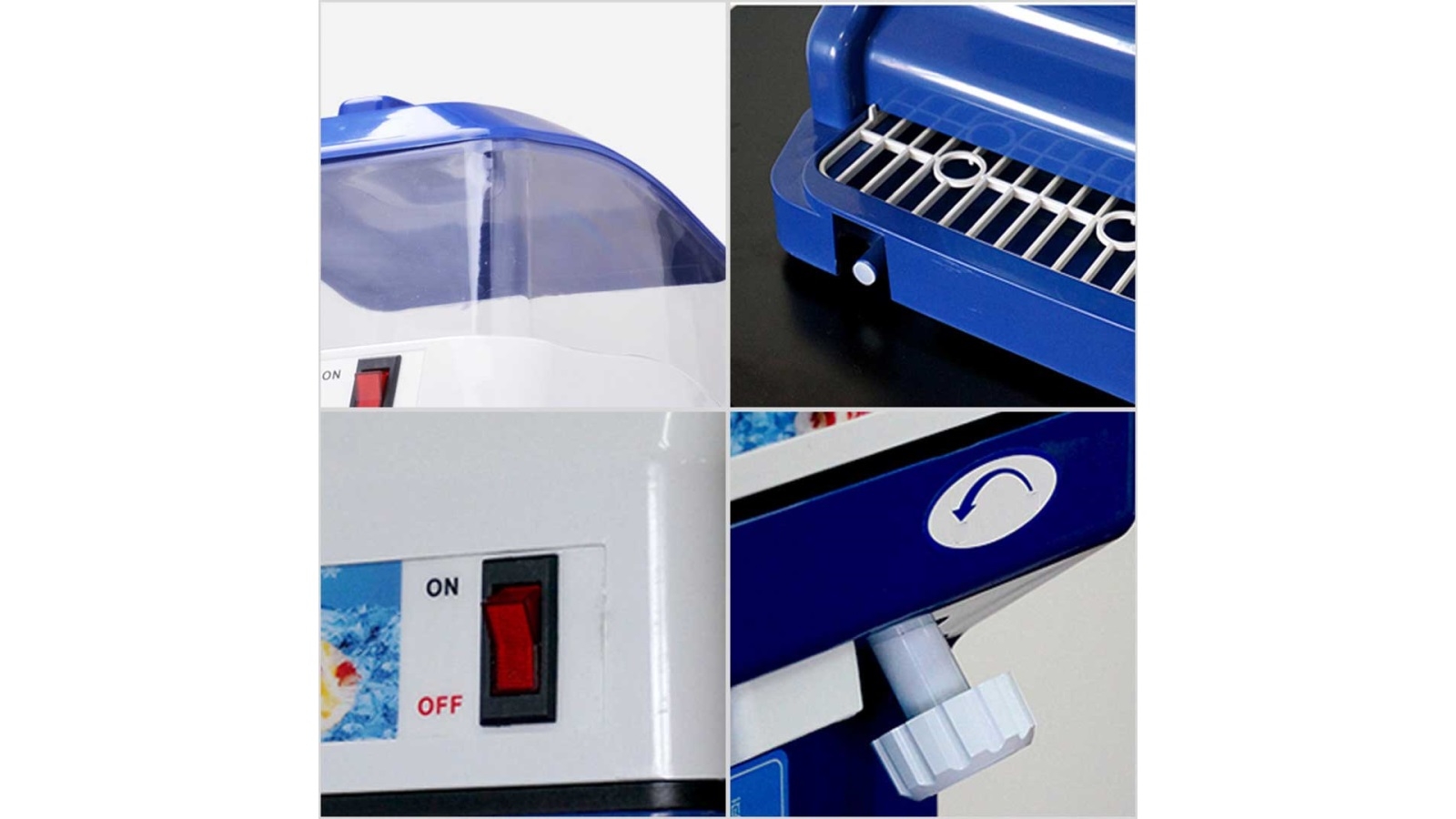 SOGA 180kg/h Commercial Ice Shaver Ice Crusher Slicer Smoothie Make