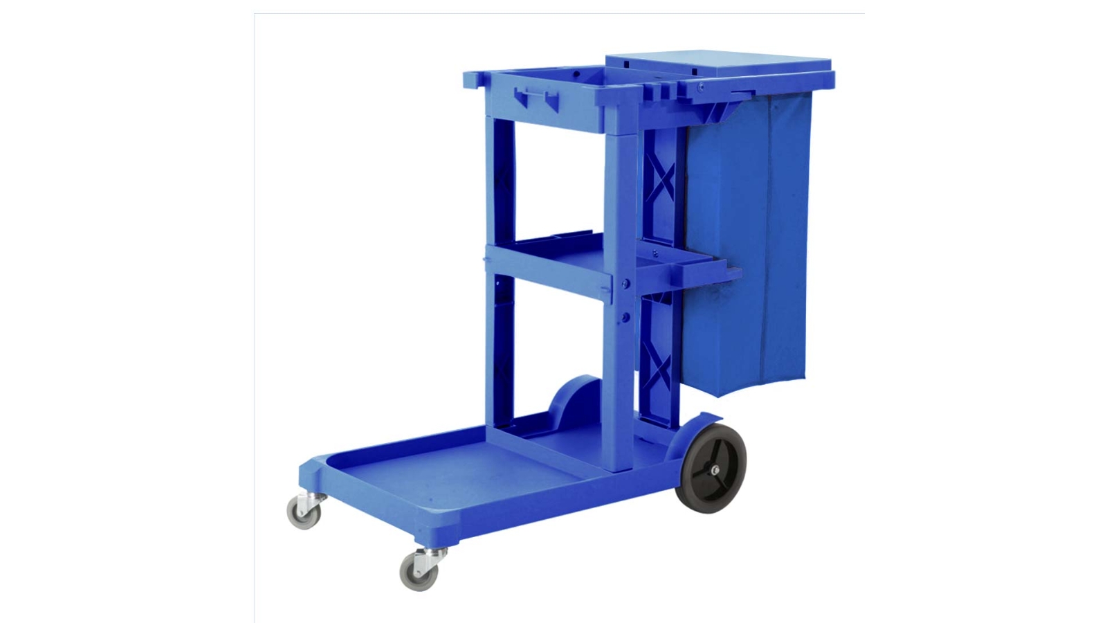 Soga 3 Tier Multifunction Cart Trolley and Waterproof Bag with Lid - Blue