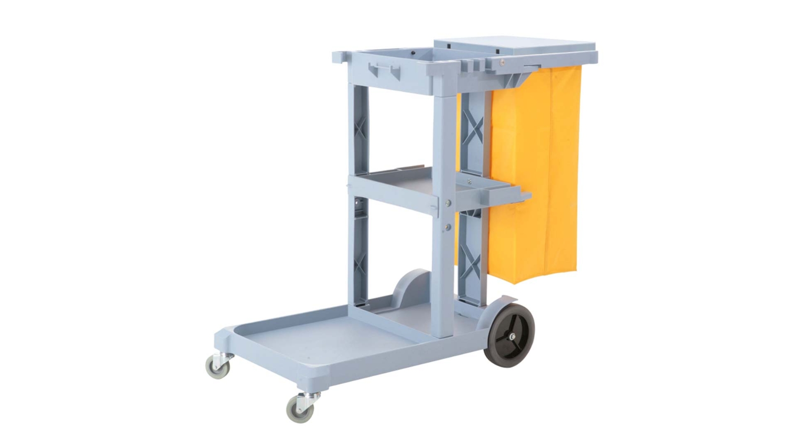 Soga 3 Tier Multifunction Cart Trolley and Waterproof Bag with Lid - Grey/Yellow