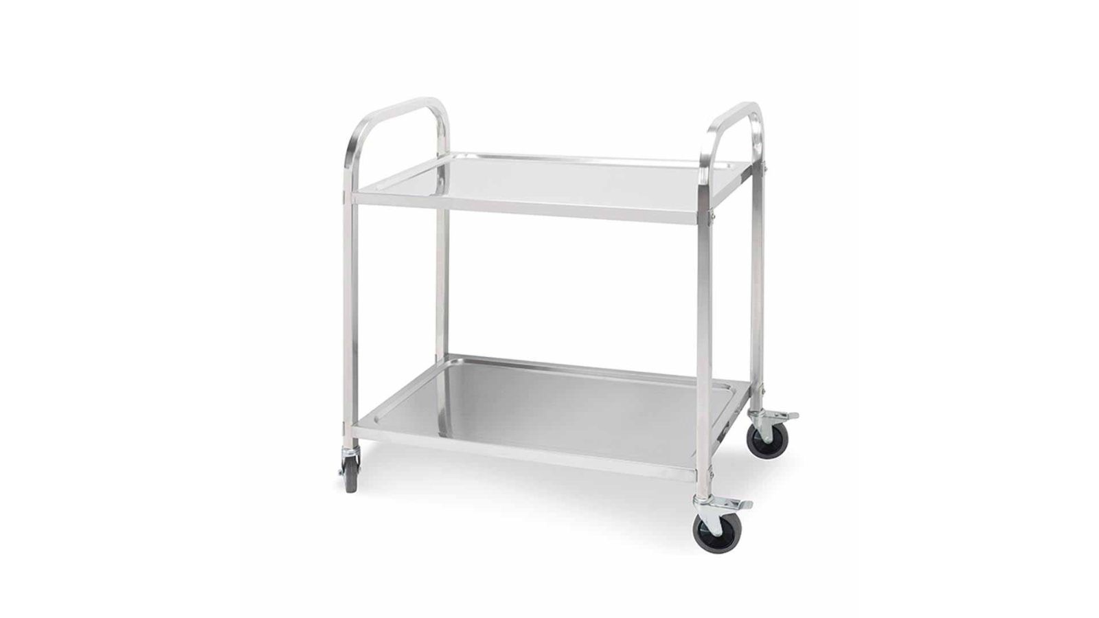 Soga 2 Tier Stainless Steel Kitchen Dining Food Cart - Small
