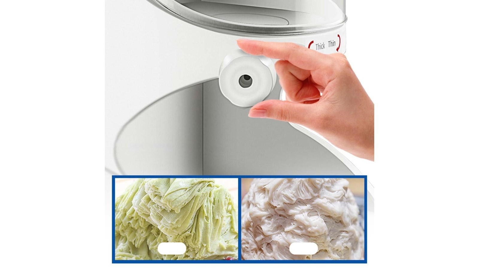 SOGA 350W Commercial Ice Shaver Crusher Machine Automatic Snow Cone