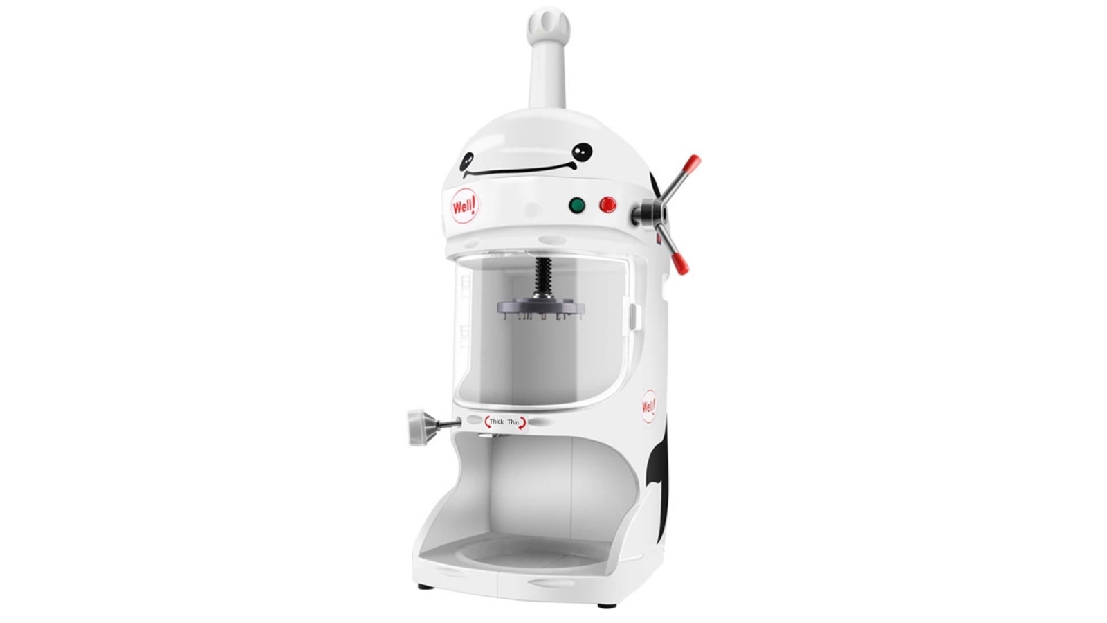 SOGA 350W Commercial Ice Shaver Crusher Machine Automatic Snow Cone