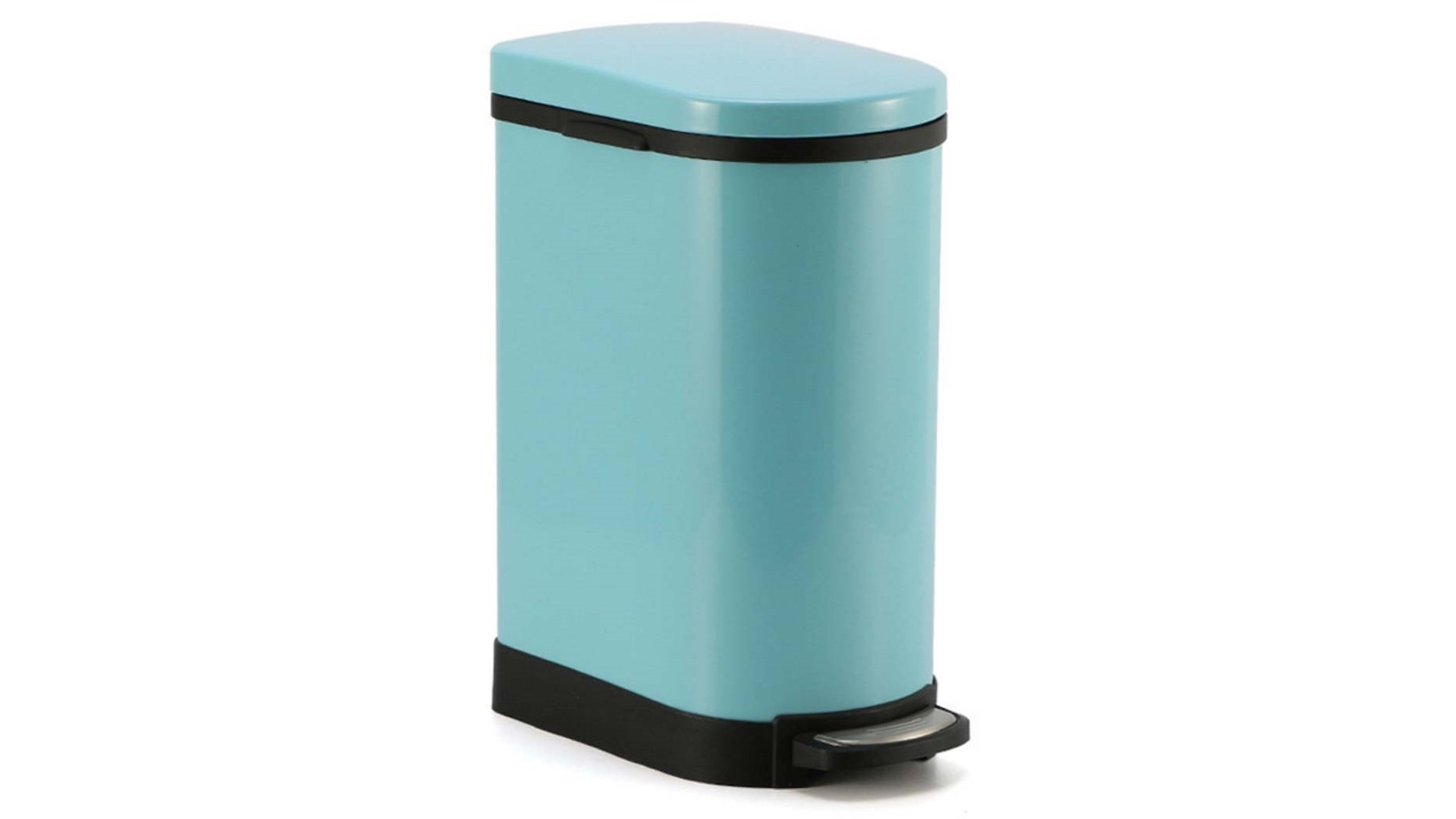 SOGA 10L Foot Pedal Stainless Steel U Trash Bin - Blue
