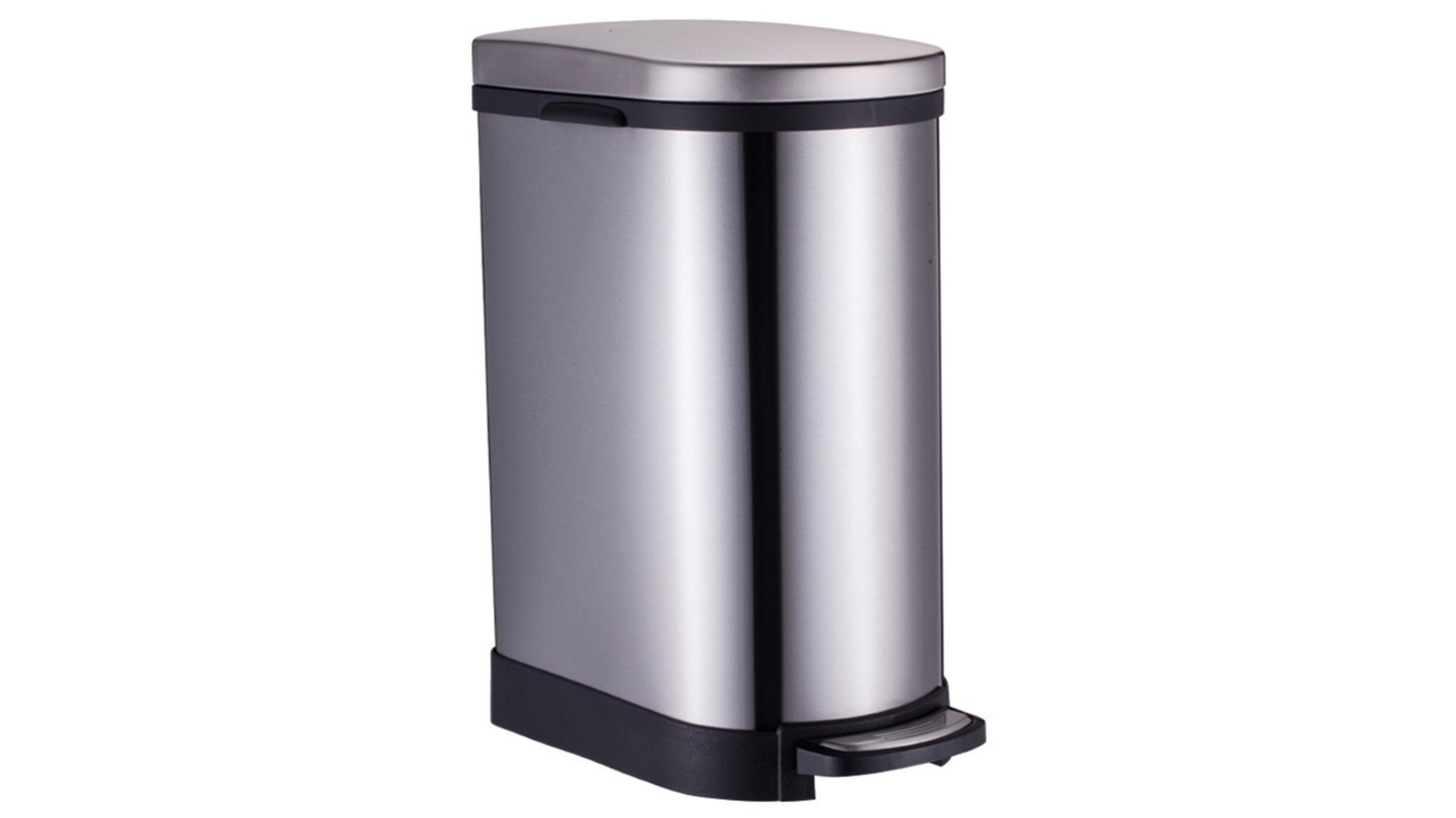 SOGA 10L Foot Pedal Stainless Steel U Trash Bin