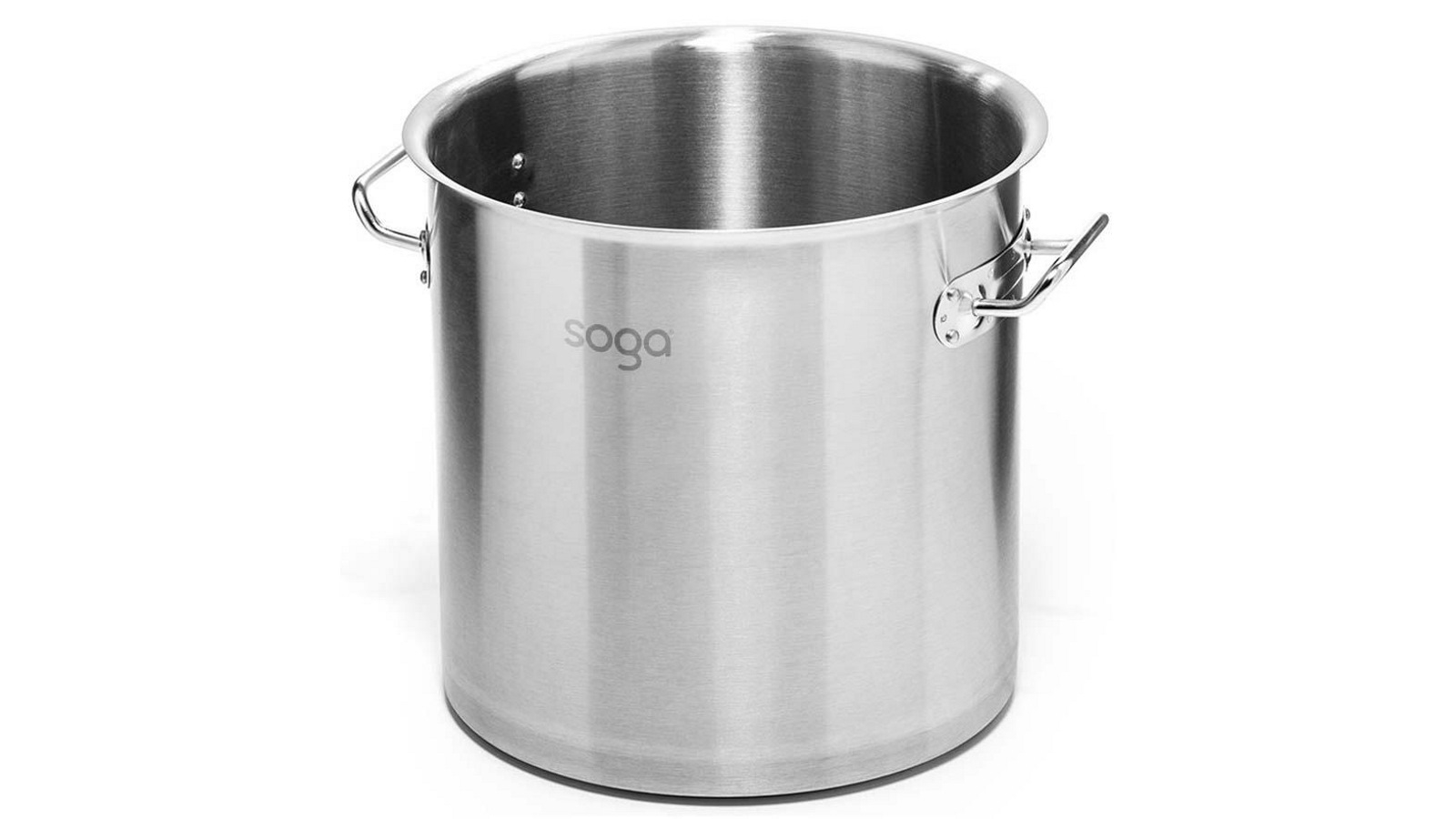 SOGA 17L Top Grade Thick Stainless Steel Stockpot 18/10 Without Lid