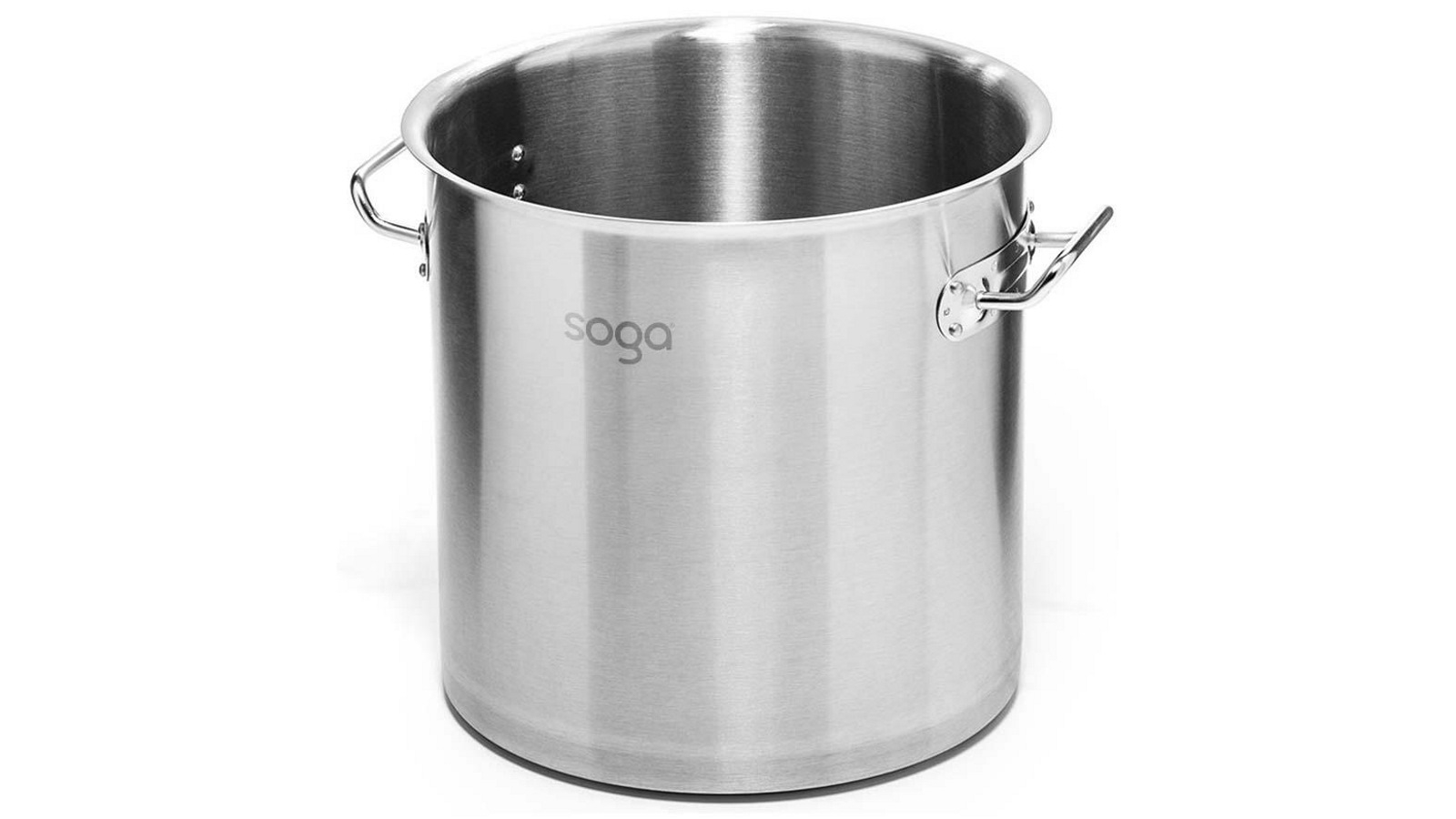 SOGA 71L Top Grade Thick Stainless Steel Stockpot 18/10 Without Lid
