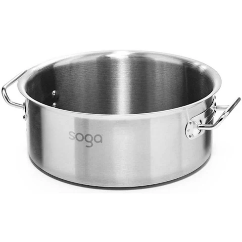 SOGA 83L Top Grade Thick Stainless Steel Stockpot 18/10 Without Lid