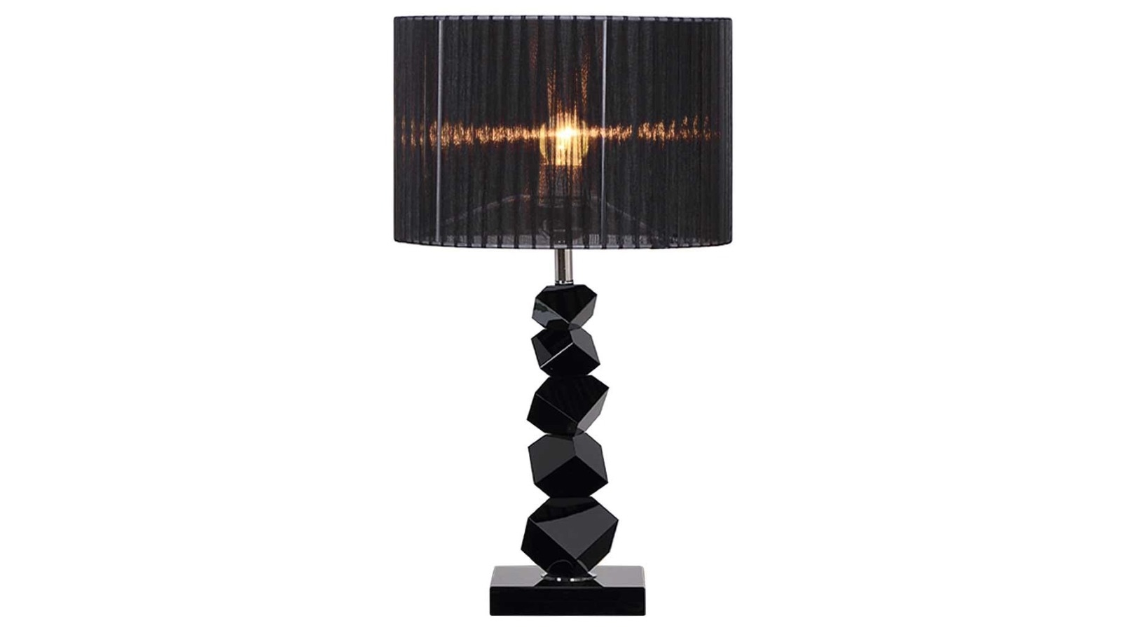 SOGA 60cm Table Lamp with Dark Shade LED Desk Lamp - Black
