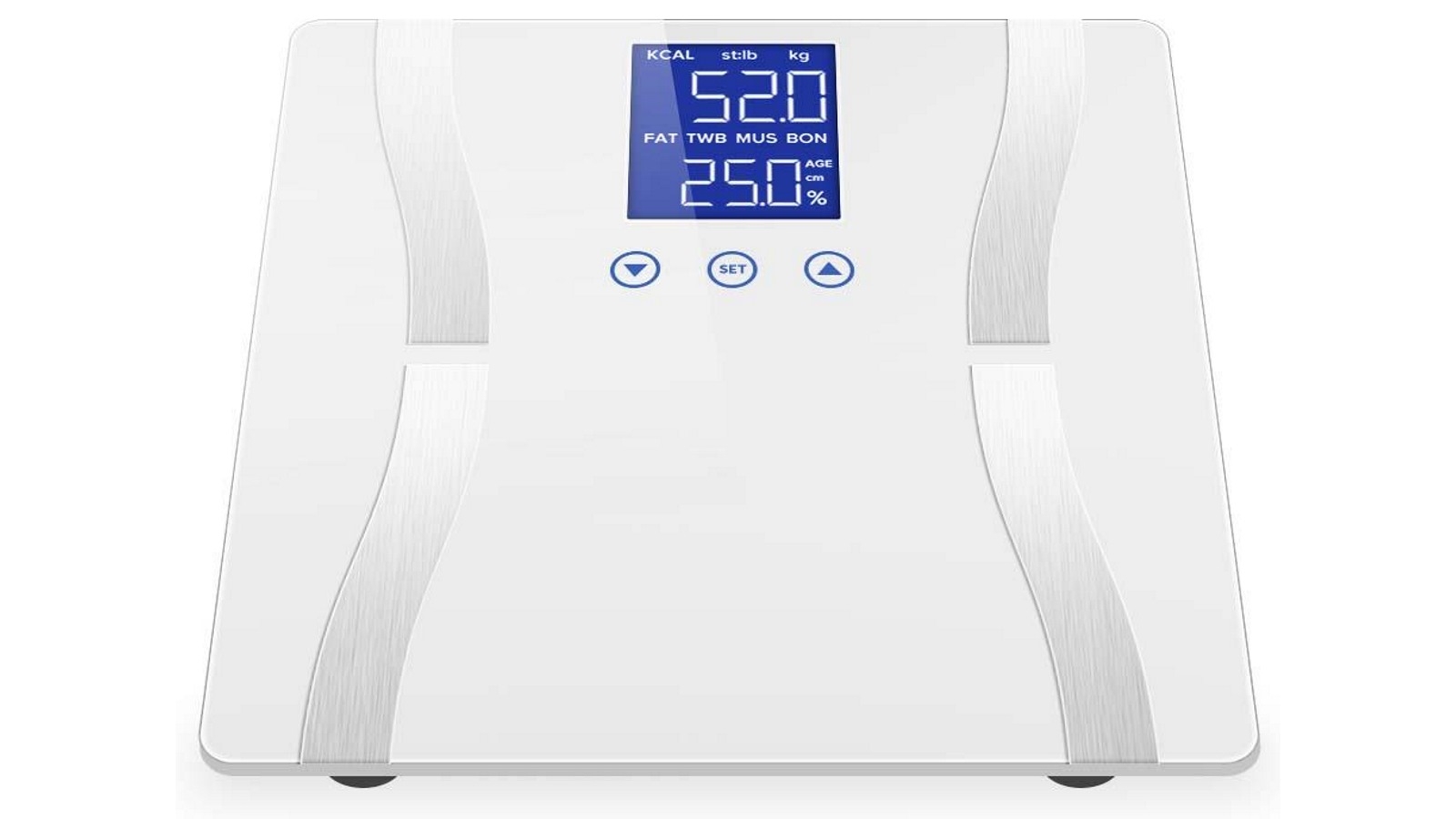 SOGA 2x Glass LCD Digital Body Fat Electronic Weighing Scales Purple