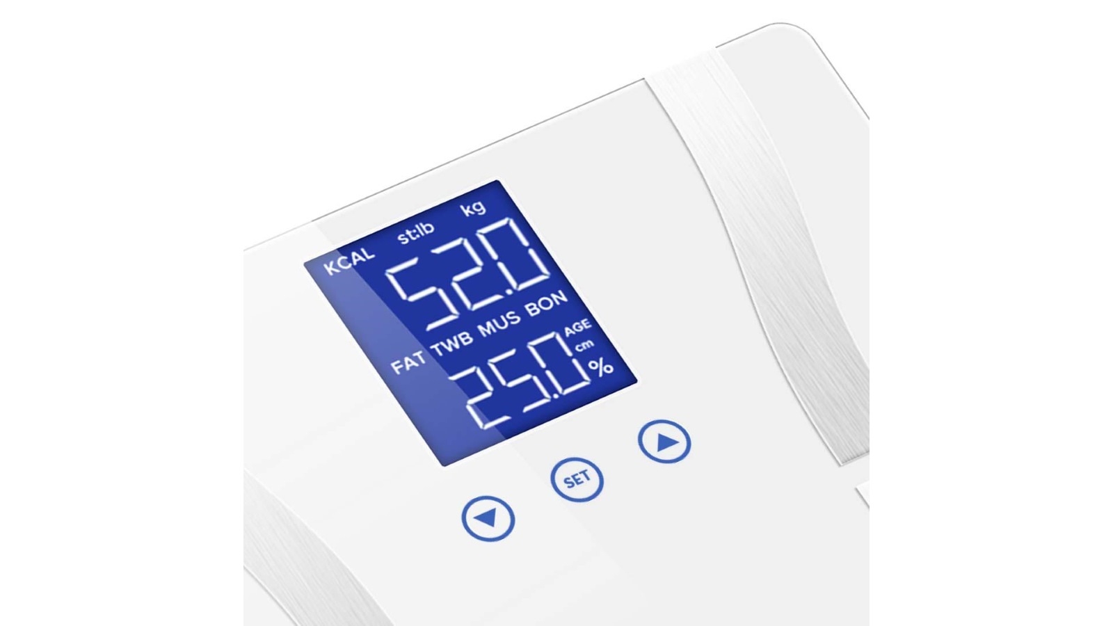 SOGA 2x Glass LCD Digital Body Fat Electronic Weighing Scales Purple/White Harvey Norman