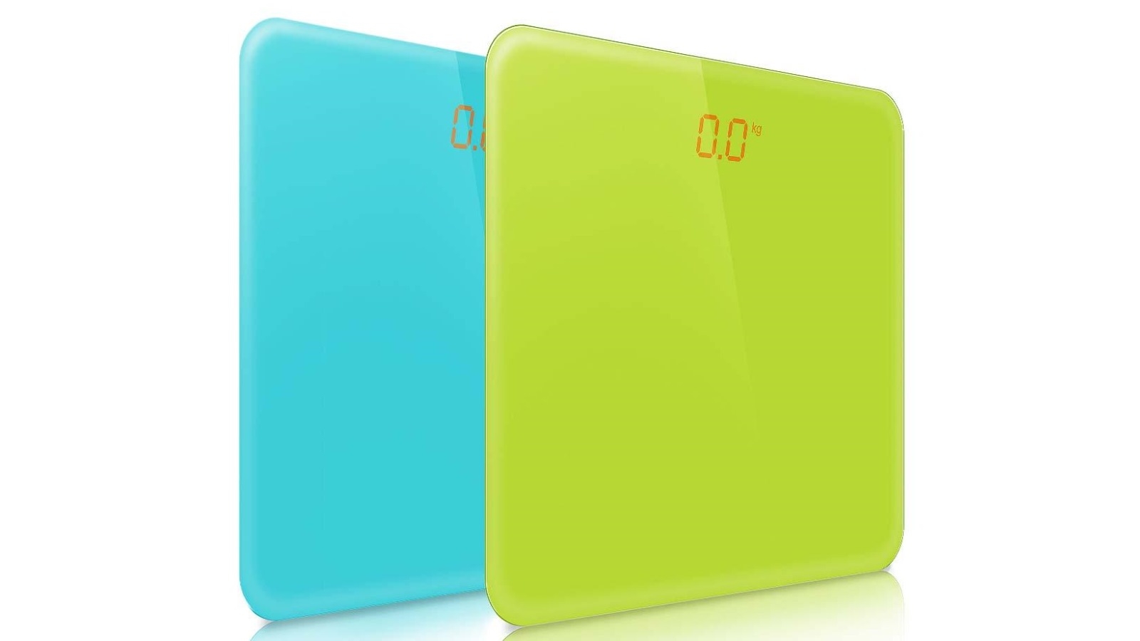 SOGA 2x 180kg Digital Fitness LCD Electronic Weighing Scales - Green/Blue