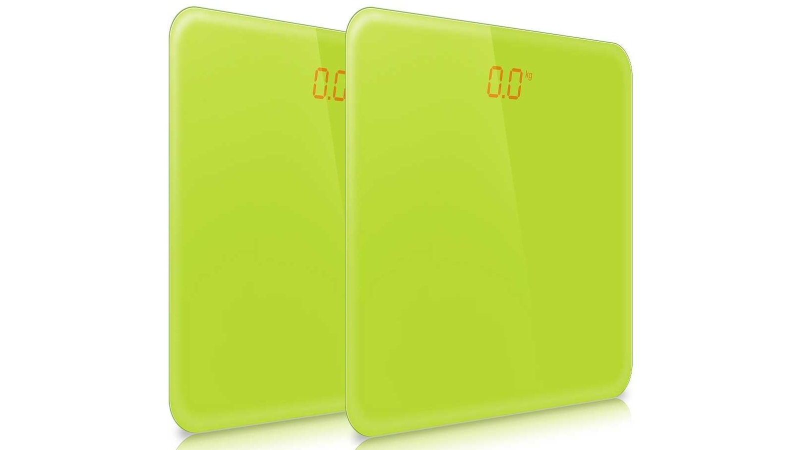 SOGA 2x 180kg Digital Fitness LCD Electronic Scales - Green